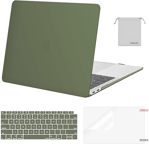 Miniatura 18 de MOSISO - Funda rígida y de plástico compatible con MacBook Air de 13 pulgadas versión 2022, 2021-2018, A2337 M1 A2179 A1932; con cubierta