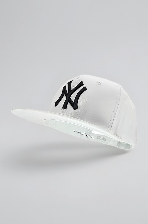 Snapback Stylish Baseball Hat for Men Streetwear | Hip-Hop Cap with Urban Swagger White Sun Protection Cap for Outdoor Activities (50-60 Head Circumference)