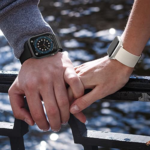 Ctybb 4 Pack Stretchy Nylon Solo Loop Bands Compatible With Apple Watch 40Mm 38Mm 44Mm 49Mm 45Mm 42Mm 41Mm, Adjustable Braided Elastic Sport Straps Womens Men Wristbands For Iwatch Series 8 7 6 5 4 3 2 1 Se Ultra #TOP6