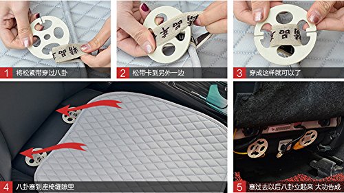 Edealyn Ultra Thin Universal Car Seat Cover Antiskid Car Seat Protector Auto Office Chair Cover Four Seasons General For Front Seat, Office Chair,1 Pcs (Pink) #TOP1