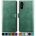 Produktbild SUANPOT [RFID Schutz für Samsung Galaxy A54 5G Hülle PU Leder Handyhülle Lederhülle Klapphülle Kartenfach Flip Cover für Samsung A54 Handy hülle Leather Wallet Phone Case Hellgrün