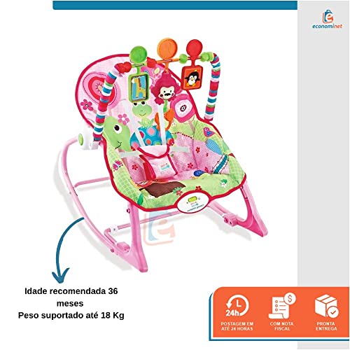 Cadeira de Descanço até 18 Kilos - Rosa - Star Baby