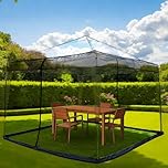 MosquitoNet Gazebo Fly Screen 3 x 3 m: Insect Protection Zip Gazebo Netting Adjustable Pergola Fine Mesh Outdoor Garden Yard Patio Camping (Black, 300 x 300 x 230 cm)