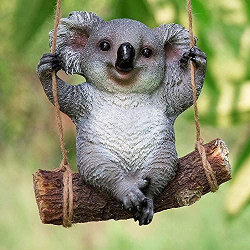 Sculpture d'ours en résine artisanale pour cour extérieure