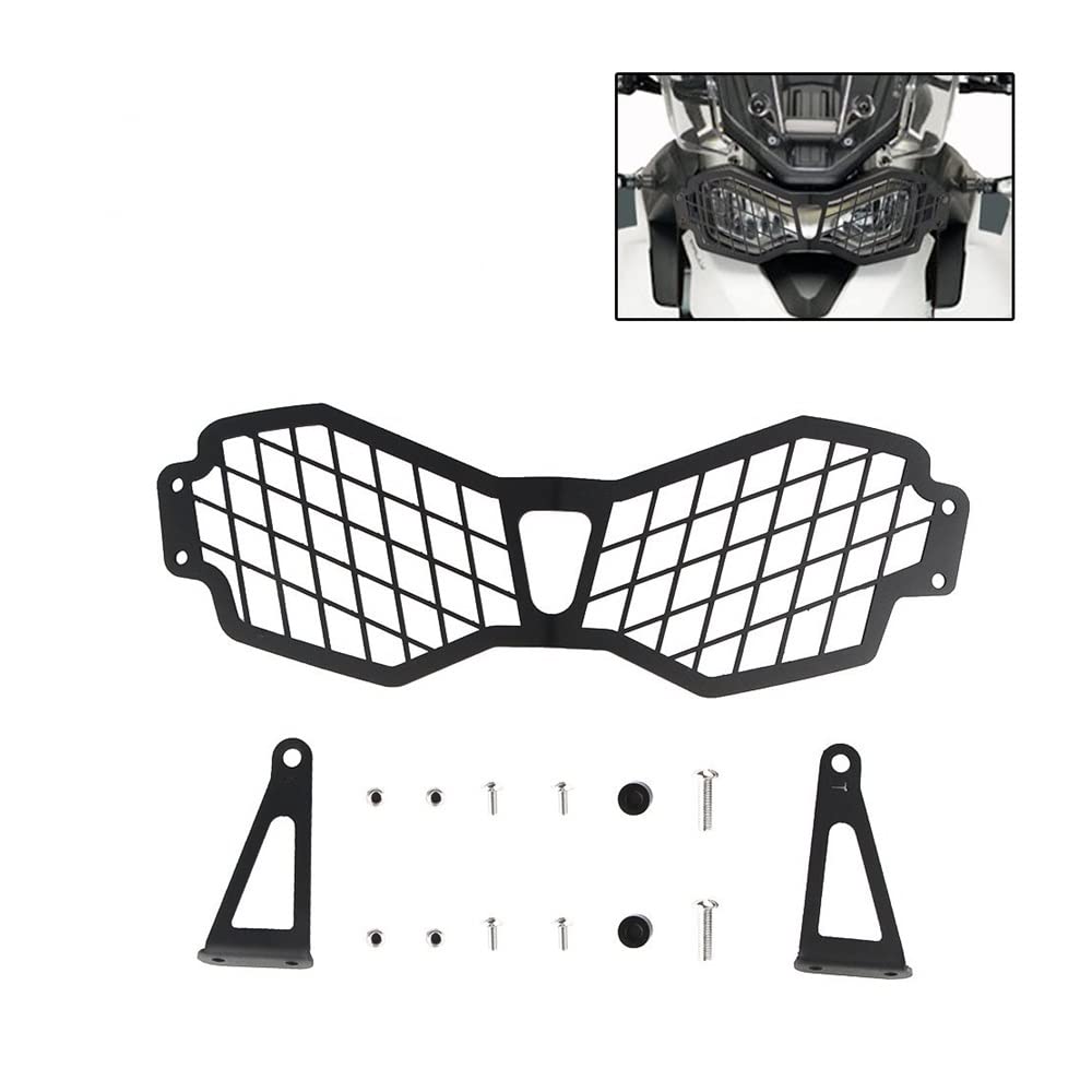 motor onderdelen} For Triumph Tiger 900 Gt Rally Pro 2020 2021 Koplamp Guard Cover Protector Grille Protection Grill Mesh Motorcycle Accessoires ( Color : Black