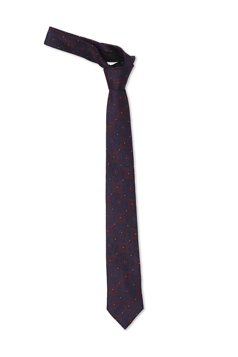 allen solly Men Navy Embroidered Formal Ties-picture-42