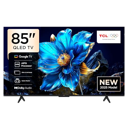 TCL 85P7K-UK 85 QLED 4K Ultra HD HDR Google TV (Google Assistant Freeview Play Dolby Atmos Dolby Vision HDR10+ 120Hz Game Accelerator Motion Clarity2025 New Model)