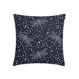 Modernas Almohadas Funda Constelaciones De Libélulas Y Estrellas 45X45Cm, Funda Cojín Elegantes Fundas De Cojines para Sofá Oficina Coche