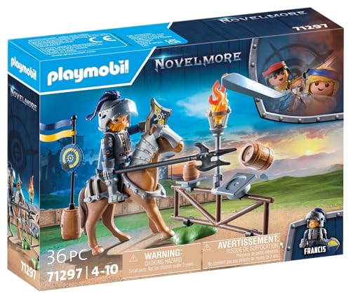 Playmobil 71297 Chevalier Novelmore et Accessoires d'entrainement - Plongez dans Une Aventure chevaleresque avec Arme et cibles - Chevalier - Histoire & Imaginaire - Dès 4 Ans