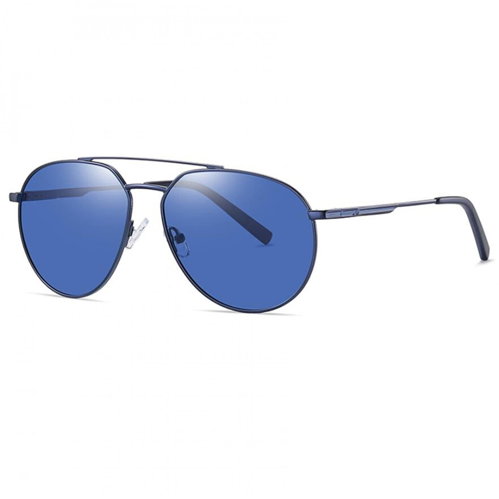 BAJIE Sonnenbrille Sonnenbrille Herren Polarisierter Spiegel Metall Mode Sonnenbrille Zweifarbige Galvanobrille