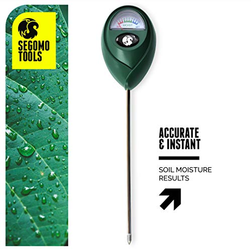 Segomo Tools Soil Moisture Meter - Plant Water Meter - Soil Moisture Sensor & Reader - Moisture Meter For House Plants, Gardens, Lawns & Farms - Soil Tester & Plant Care - Moisture Sensor - Smr01 #TOP1