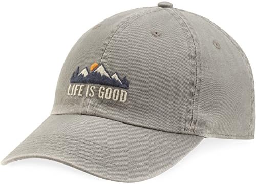 Life is Good Standard Mountains Slate Gray, Grey, One Size