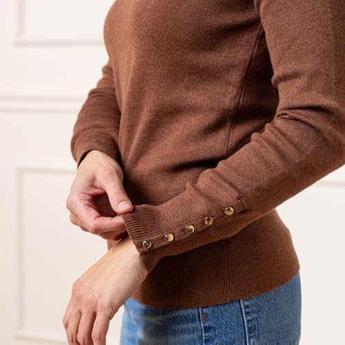 Hope & Henry Girls' Pointelle Detail Pullover Sweater4