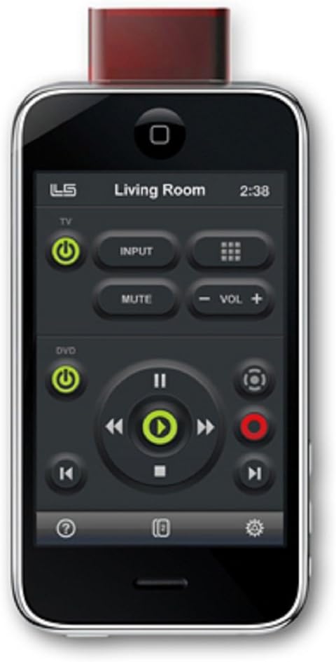 L5 Universal Remote Control for iPhone, iPad and iPod Touch (works with most media center brands of TVs, DVD Players, DirectTV, Xbox 360, Apple TV and more)