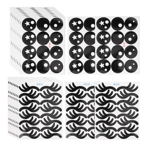 Generic Pegatinas para Decorar Globos 20 Piezas Ojos y Cejas de Dibujos Animados, Adhesivos DIY para Manualidades y Decoración de Fiestas Infantiles