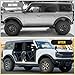 Nilight Tube Doors Compatible with Ford Bronco 4-Door 2021 2022 2023 2024 2025，Off Road Front Rear Tubular Doors 4PCS