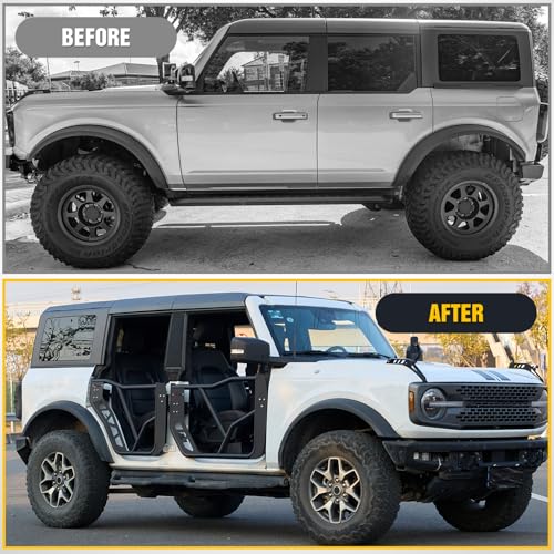Image of Nilight Tube Doors Compatible with Ford Bronco 4-Door 2021-2026 4PCS