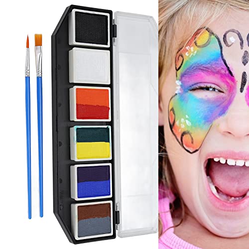 Tintas Faciais, Kit De Pintura Facial Hipoalergênica Segura Para Festas De Cosplay De Halloween