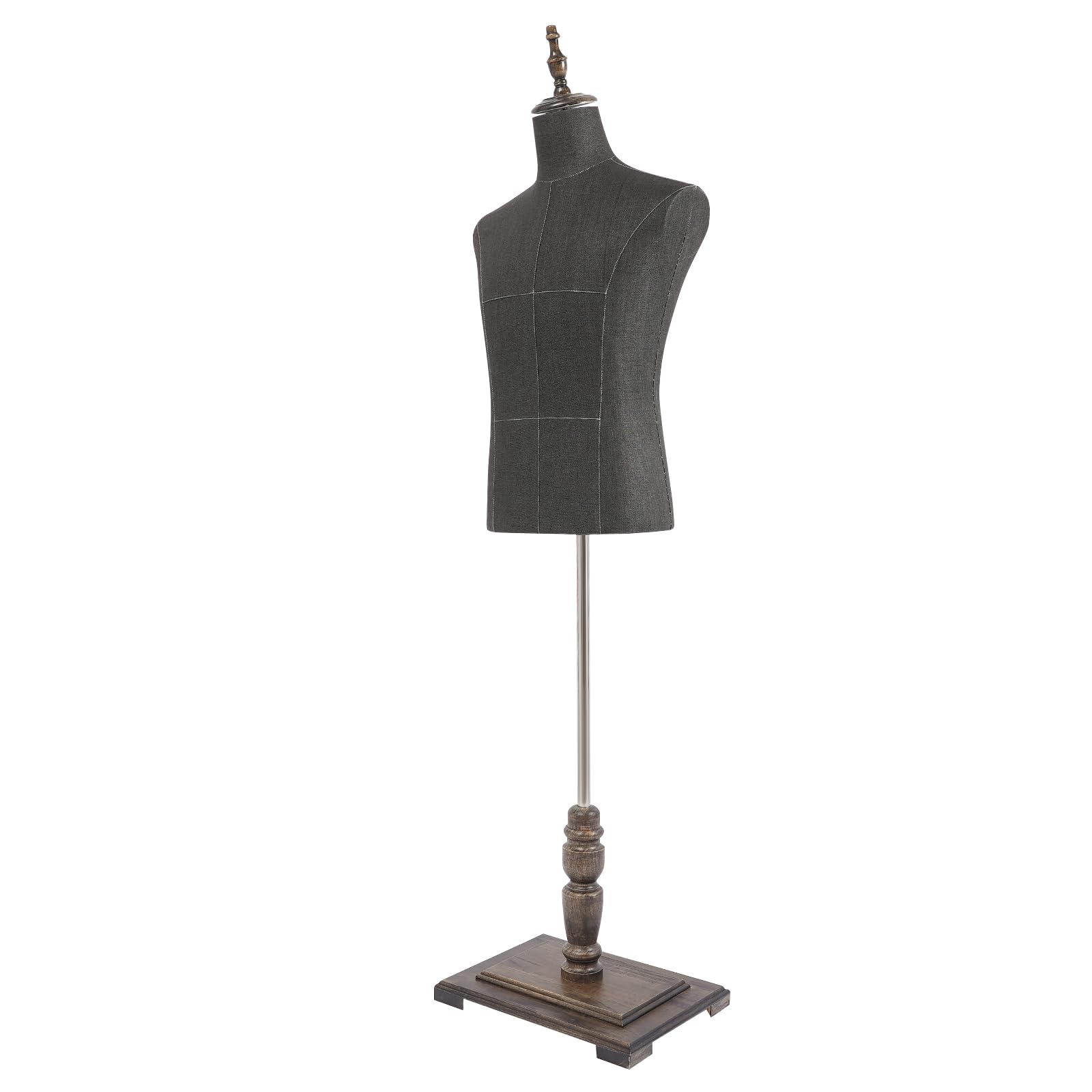 Manichino maschio sartoriale, manichino da uomo, busto sartoriale, altezza regolabile 150-180 cm, busto per presentazione e design