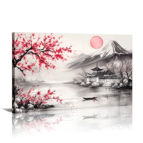 KPLUNDO Japanese Cherry Blossom and Mount Fuji