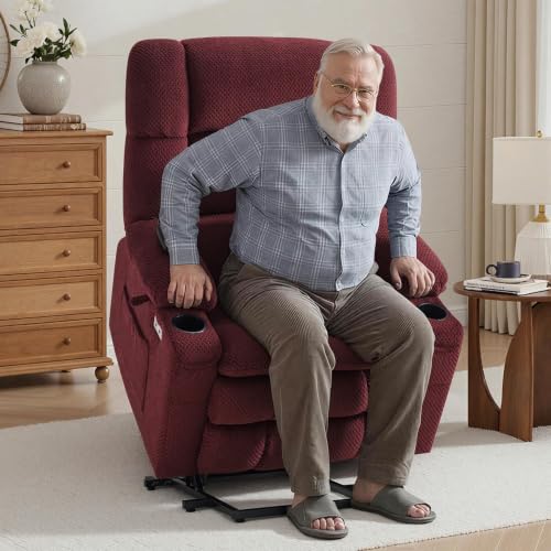 Image of MCombo Oversized Dual Motor Power Lift Recliner Chair for Elderly R7891