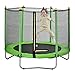 ALightUp Trampoline Exterieur Enfant Trampolines Fitness Rond avec Filet Trampoline Interieur Enfant Trampoline Set Complet avec Tapis de Saut Surface de Saut de 150cm Vert