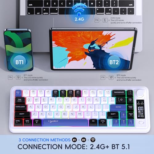Clavier de jeu à membrane rechargeable Maxspace avec écran LED et RVB