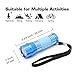 EverBrite 4-Pack Mini LED Aluminum Flashlight Party Favors Colors Assorted for Hurricane Supplies with Handle Glow in Dark