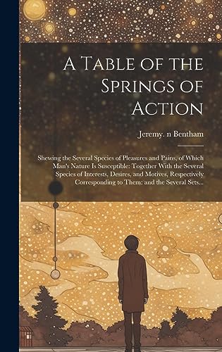 A Table of the Springs of Action: Shewing the Several Species of Pleasures and Pains, of Which Man's Nature is Susceptible: Together With the Several ... to Them: and the Several Sets...