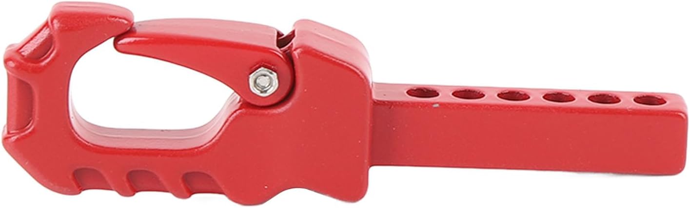 RC Trailer Hook Easy Control RC Crawler Trailer Hitch Tow Hook for 4101 4102 4082 1 10 1 8 Scale RC Crawler Heavy Duty Towing Accessory for Off Road Adventures and (Red)