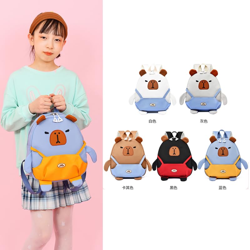 Capybara Stylish Large Capacity Backpack with Zipper Closure for Adventures3