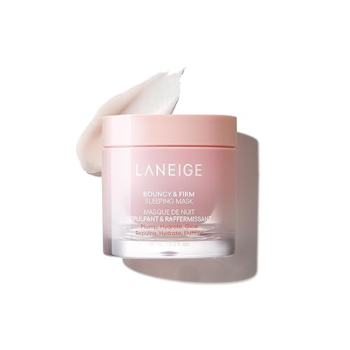 LANEIGE Bouncy and Firm Sleeping Mask: Revitalize, Smooth, Peony & Collagen Complex, Barrier-Boosting Hydration - 2.0 fl. oz./60 ml