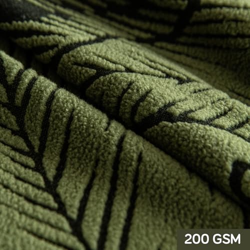 Image of HOKIPO 200gsm Dual Tone Knitting Jacquard Sofa Cover 3 Seater Fully Covered, Olive Green (AR-6034-GRN)