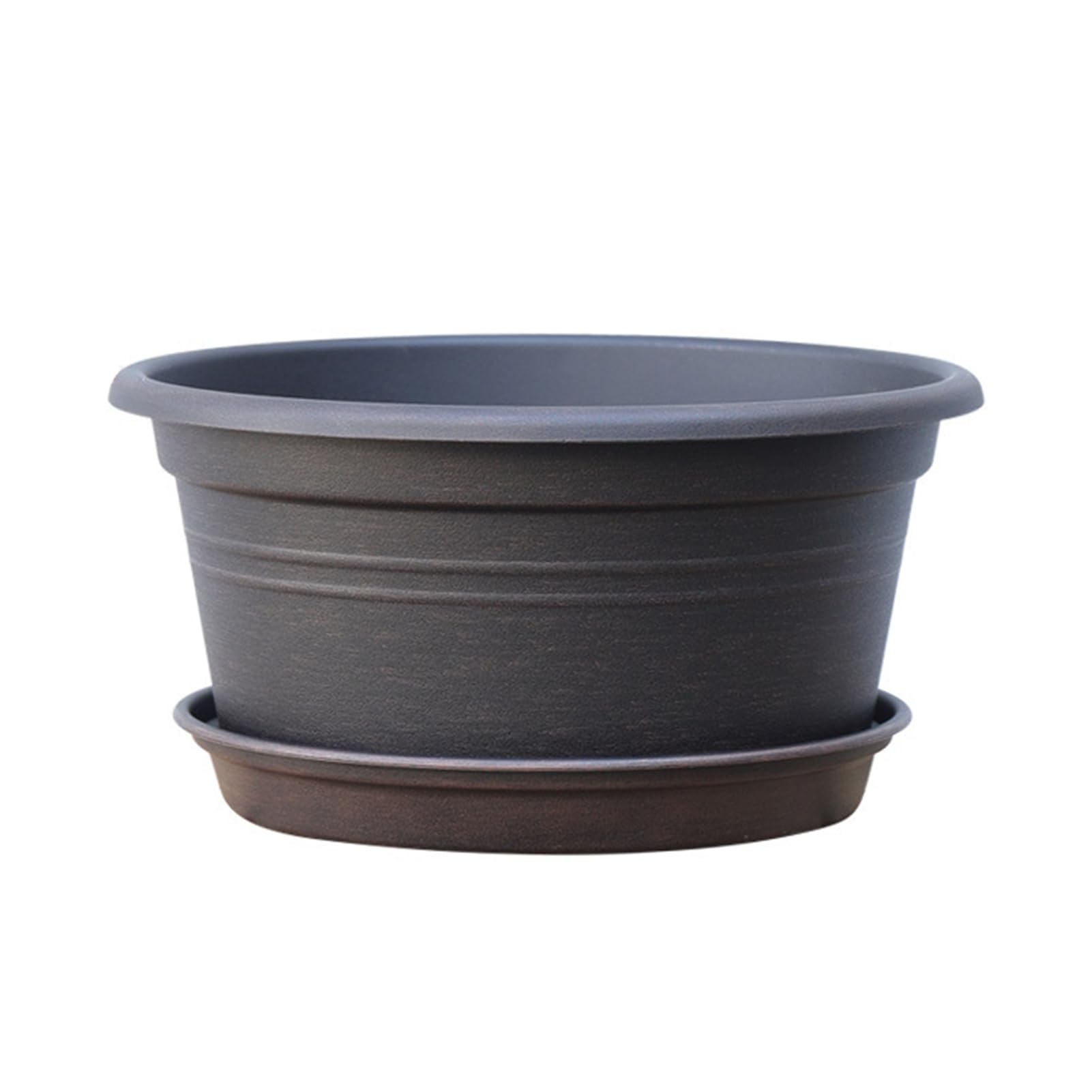 Retro Lotus Planter Large Diameter Shallow Flowerpot Plastic Hydroponic Planter for Growing Lotus Plants Balcony Garden
