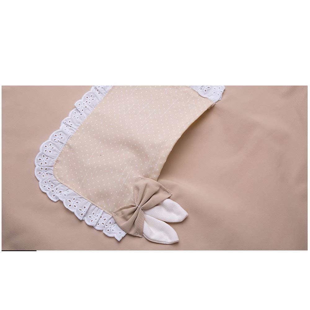 Grembiule carino senza spalline in tessuto senza maniche grembiule donne uomini cucina chef cucina casa ristorante grembiule bavaglino grembiule (beige)