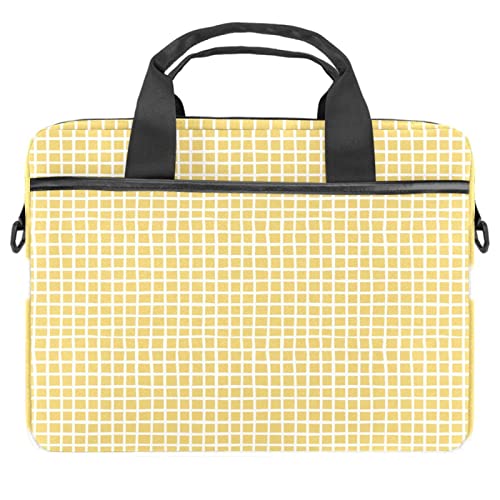 Maletín bandolera ordenador portátil 13 13.3 14.5 pulgadas funda tablet ganso amarillo cuadros