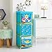 Idea Nuova Nickelodeon Baby Shark 3 Tier Fabric Storage Organizer with 3 Cubes and Removable Lid