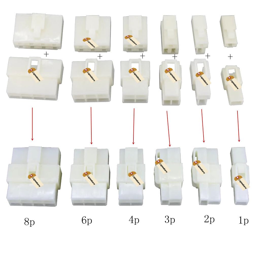 JST ZH 1.5 Mm Pitch 8-Pin Electronic Computer Connector IC Male Plugs Female Sockets Housing T Shaped Crimp Terminal Kit 50 Sets 500 Pieces Wire To B - View #6
