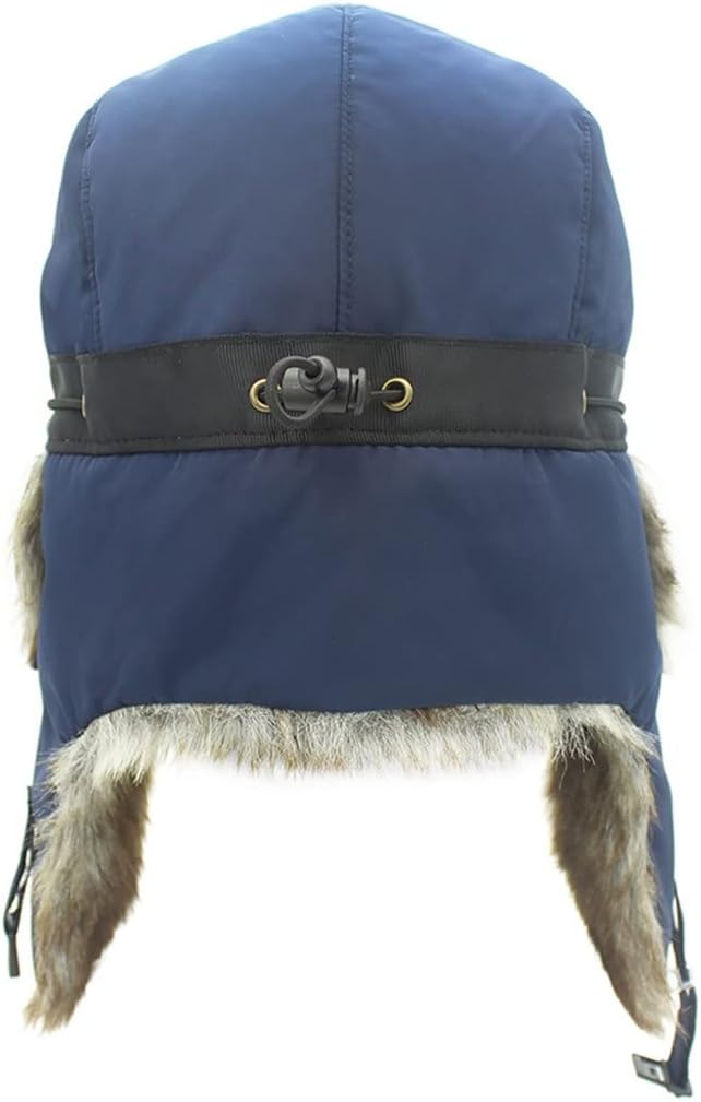 Winter Hat Bomber Men with Earmuffs to Keep Warm and Thicken Ski Windproof Men's Russian