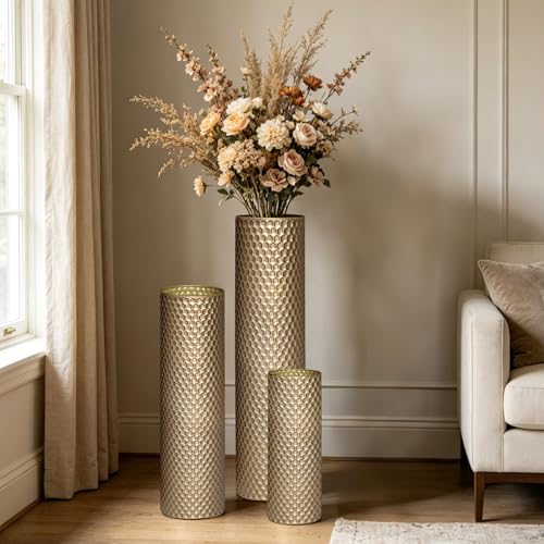NOLIPED Gold Tall Floor Vase Set