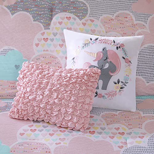 Intelligent Design Kids Cotton Vibrant Fun Pink Queen Comforter Set, 5pc by Intelligent Design - Used condition - Image 5
