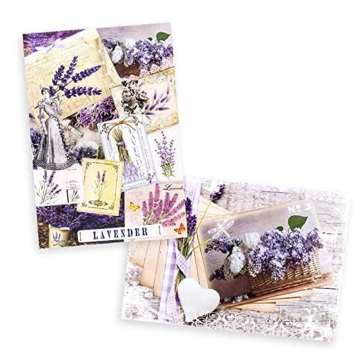 Ideen mit Herz - 2 hojas papel de arroz de precioso decoupage, DIN A4, 2 diseños diferentes, vintage, Navidad, etc.