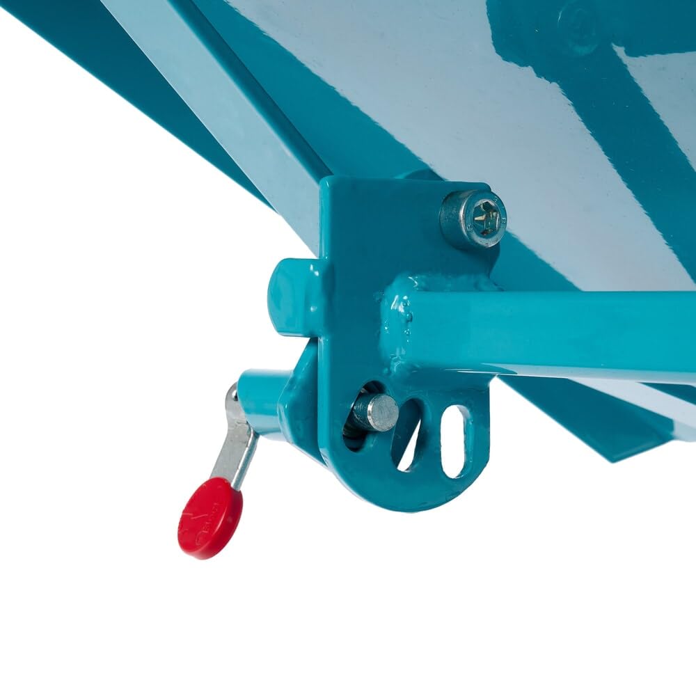 Ameise Materialständer | 150 kg Tragkraft | HxBxT 52-80 x 51 x 41 cm | höhenverstellbar, neigbar | 4 Rollen aus TPE | 1-seitige Anlagekante | stabiles Stahlgestell | vollständig montiert