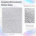Bling Clear Rhinestone Sheets Self Adhesive, 9.4x7.9 Inch Glitter Rhinestone Stickers Gems, Crystal Diamond Sticker for Car Craft DIY Decoration
