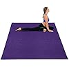 HYD-PARTS Large Exercise Mat for Home Gym Workout,Non-Slip Workout Mats for Home Gym Flooring Yoga Mat Durable Cardio Fitness Mat (Purple)