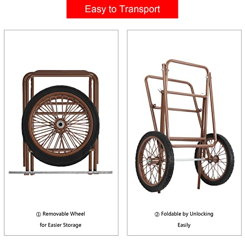 Vingli Folding Deer Cart, 500Lbs. Capacity Game Hauler Utility Gear Dolly With Wheels For Hunting thumb #2