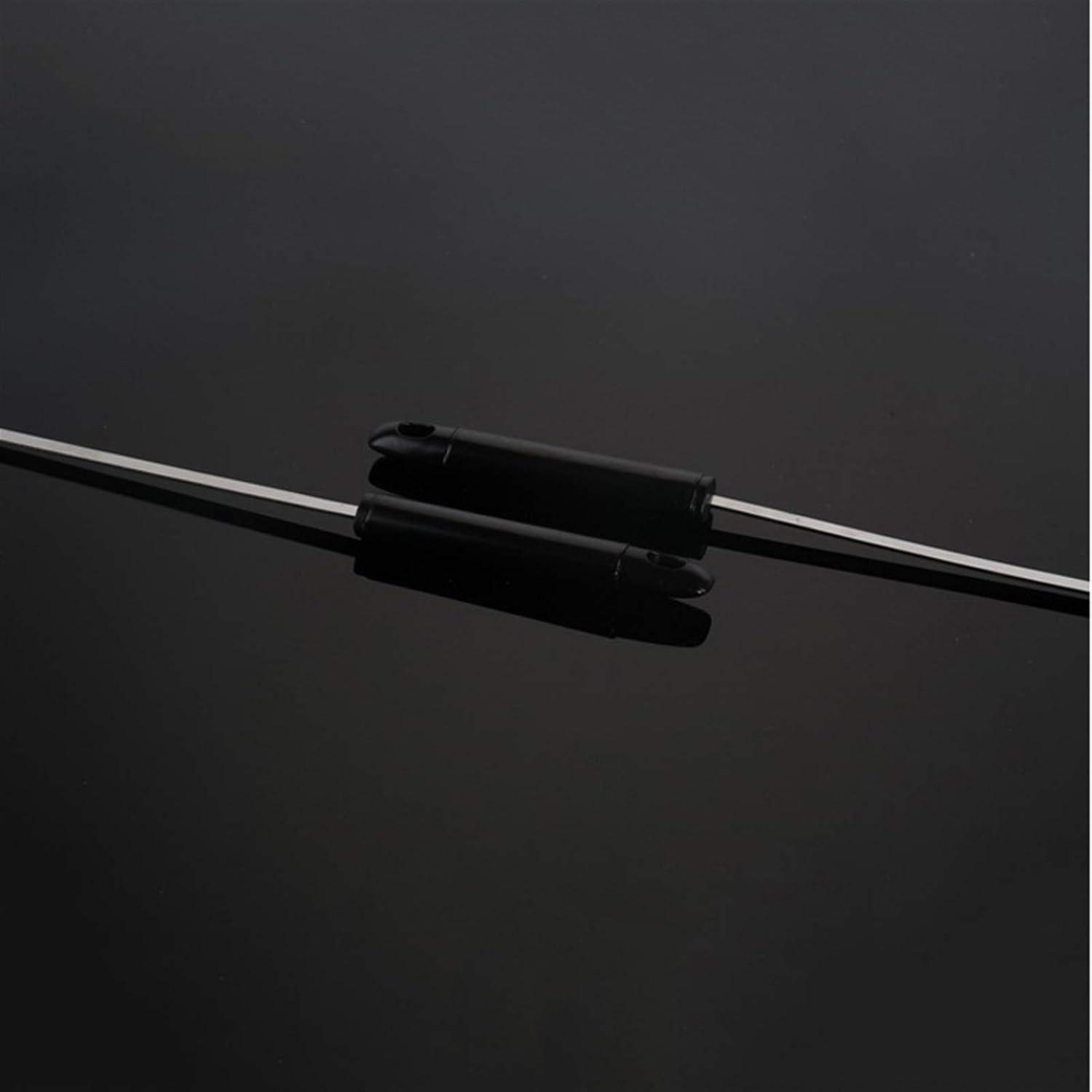 Skewers 5 Pieces BBQ Stick Grilling Tool Stainless Steel Barbecue Skewer With Black Handle Shish Kabob Sticks Flat Metal 17.7'' /45cm (Color : 5 Pieces)