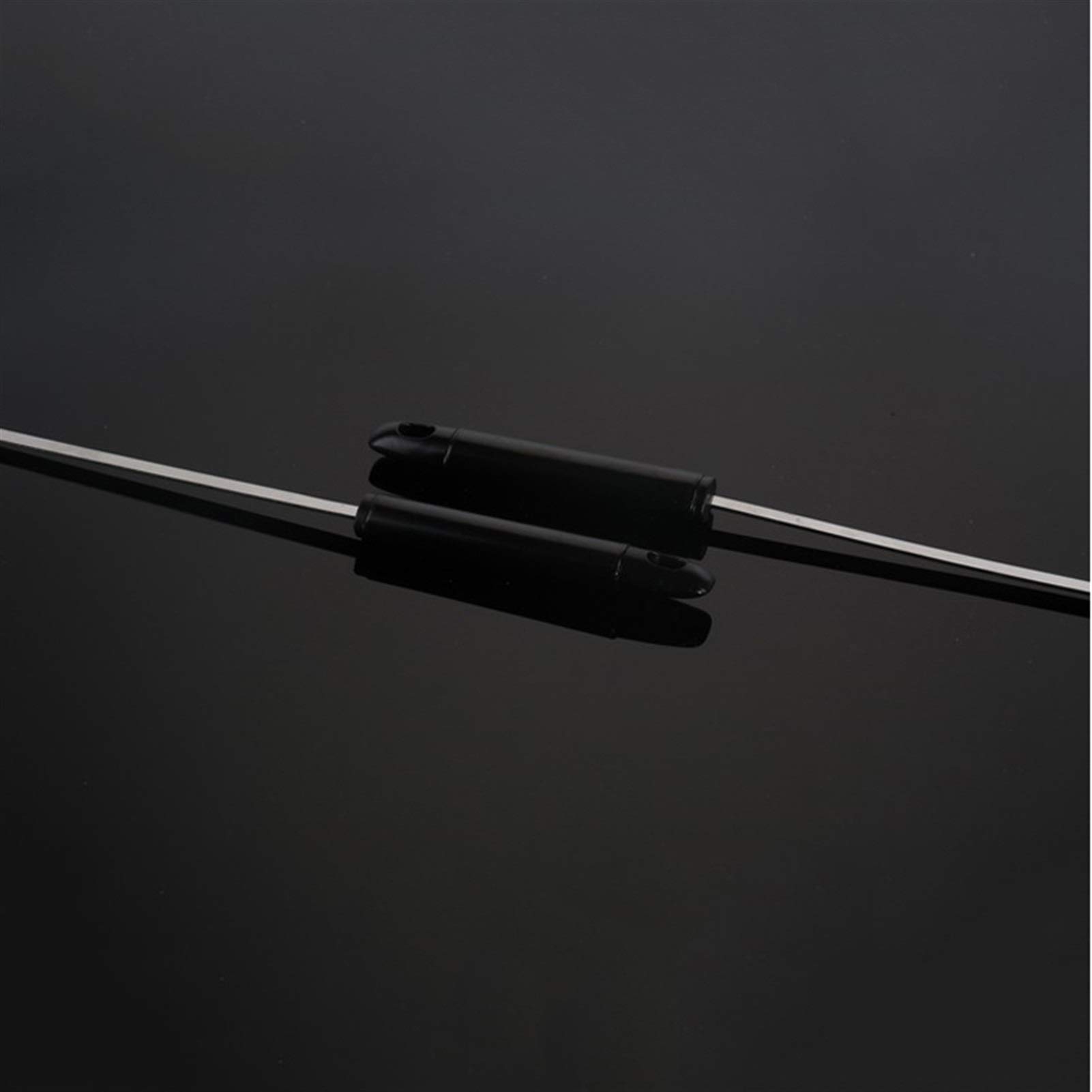Spiedini da Barbecue 5 Pezzi BBQ Stick Stick Grigliatura Acciaio Inossidabile Acciaio Barbecue con Manico Nero Shish Kabob Sticks Metallo Piatto 17.7 '' / 45cm (Color : 5 Pieces)