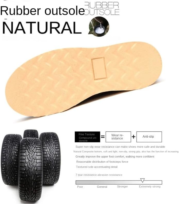 Breathable Non-Slip High Top Men's Fleece Work Boots - Great for Winter Outdoor Activities