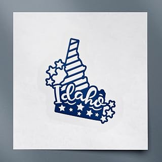 Idaho (Navy Blue) (Set of 2) Premium Waterproof Vinyl Decal Stickers for Laptop Phone Accessory Helmet Car Window Mug Tuber Cup Door Wall Decoration - ANGstic0c2932AB
